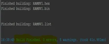 FIgure 4. Build by going to Project and Clean