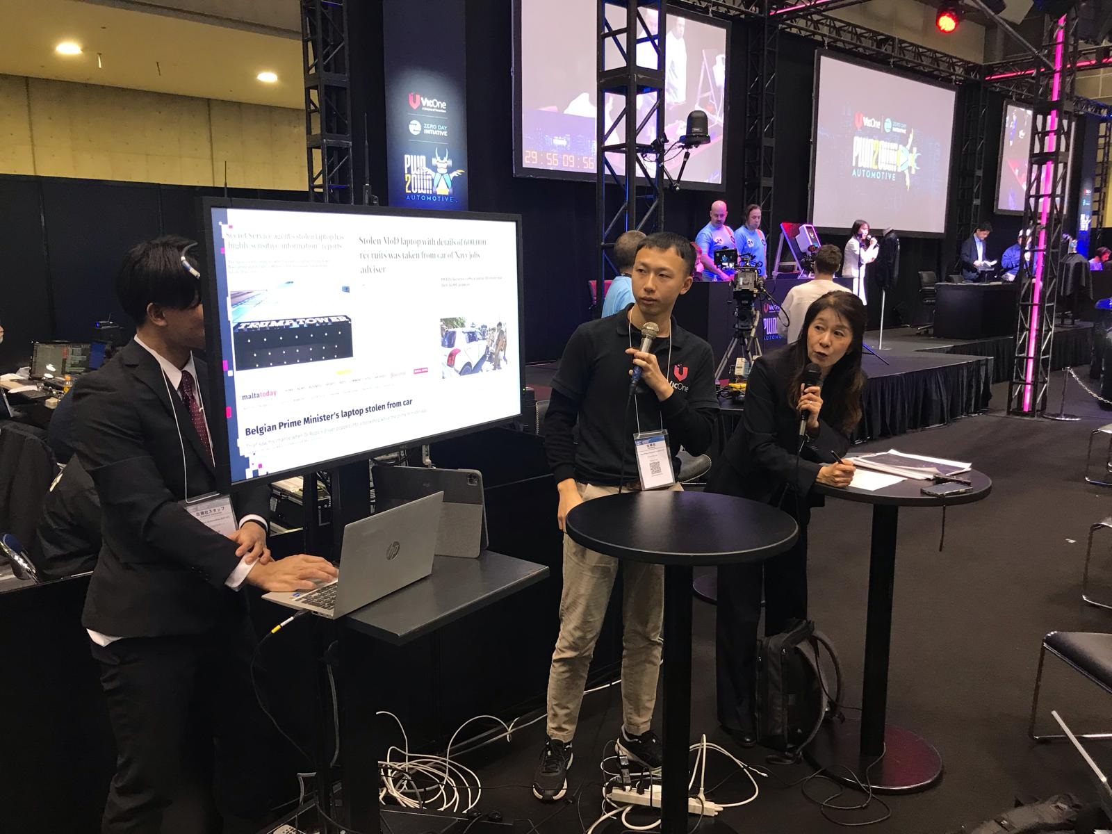 Figure 4. Researchers from VicOne demonstrating a remote API attack scenario