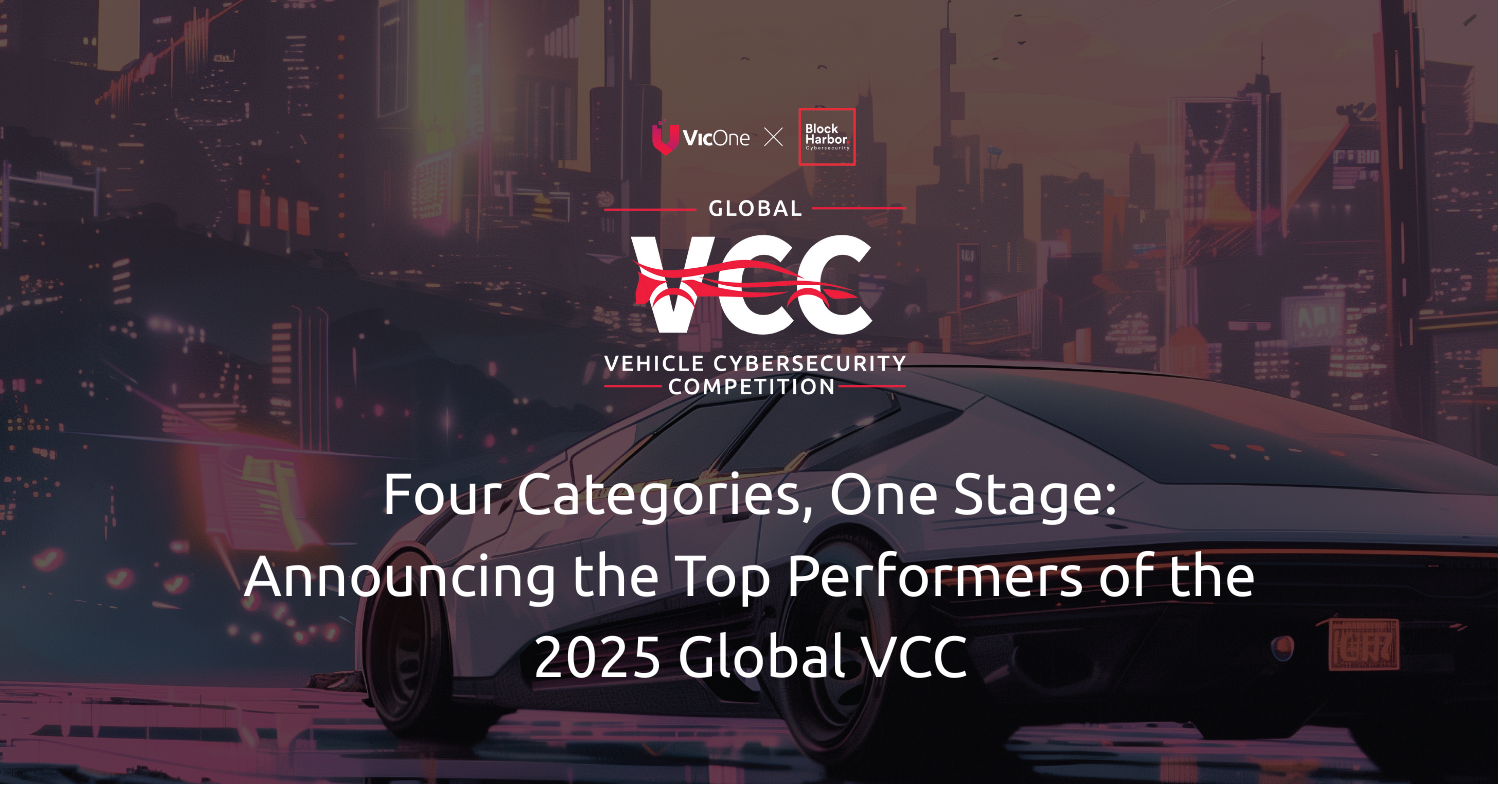 VicOne/Block Harbor Global Vehicle Cybersecurity Competition  Recognizes Top Performers Across Four Categories