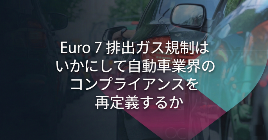 Euro 7 排出ガス規制はいかにして自動車業界のコンプライアンスを再定義するか