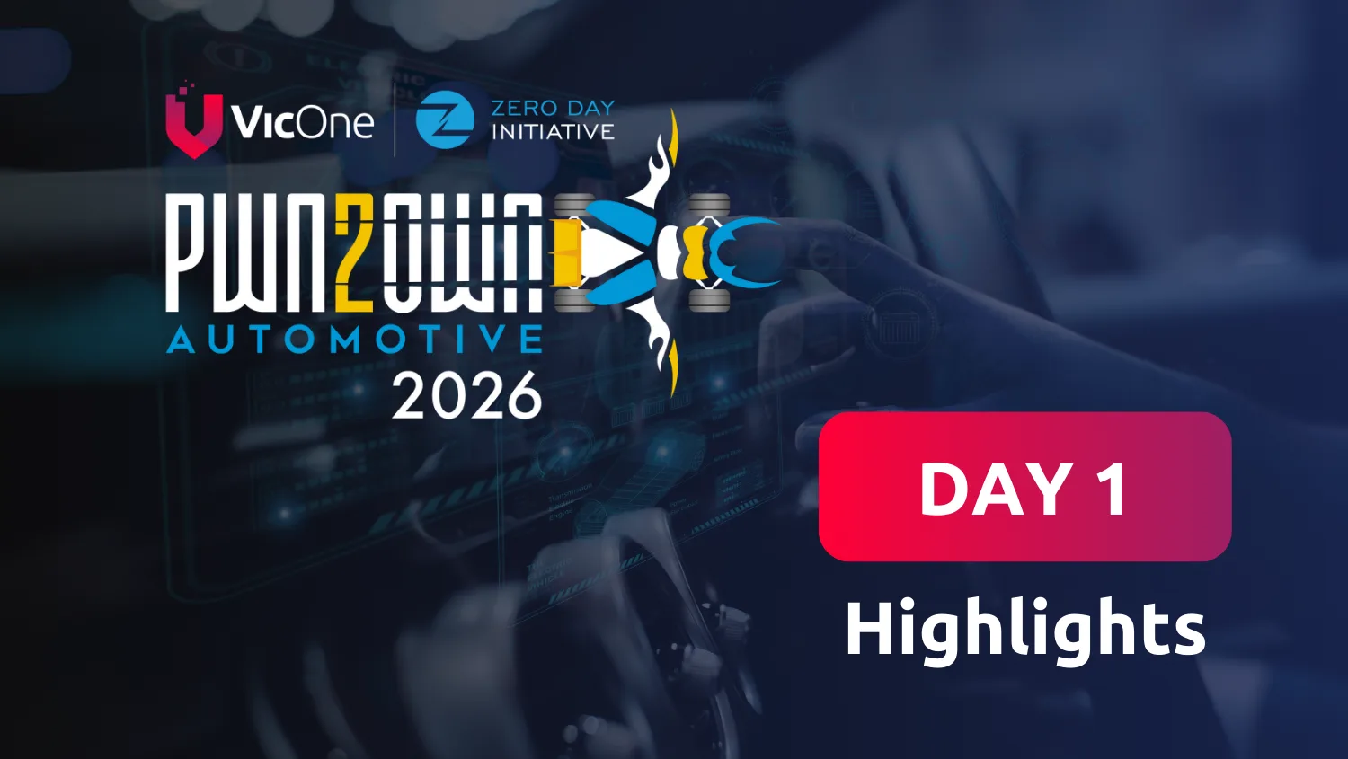 Watch the video below for a quick overview of the highlights of the kickoff of Pwn2Own Automotive 2026.