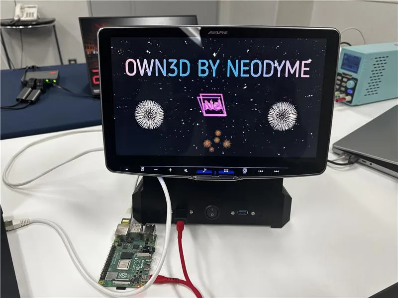 Figure 2. Neodyme successfully executing its attack against the Alpine 1LX-F511